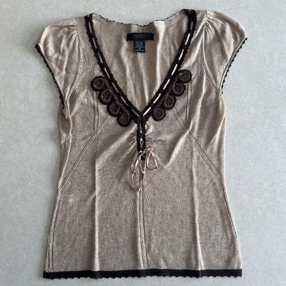 Vintage Y2K Wool Peasant Blouse ASO Winifred Burkle (Fred) in Angel - Picture 4 of 6